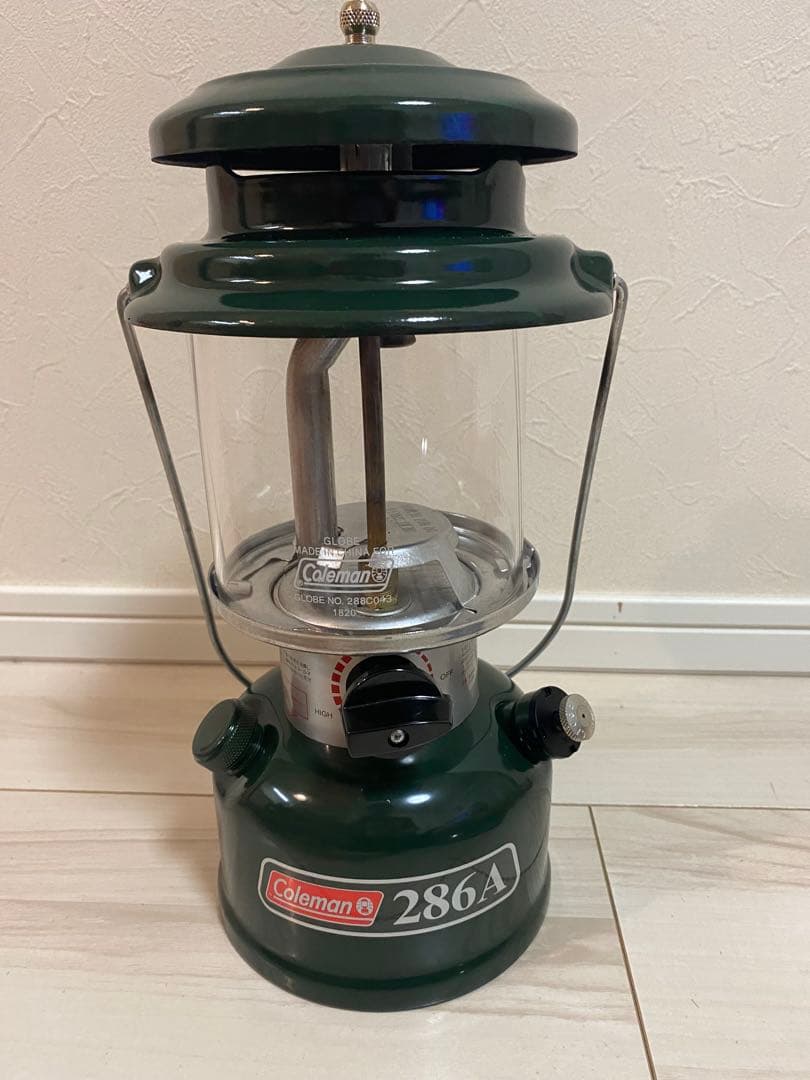 Coleman 286A ランタン グリーン ケース　リフレクター付