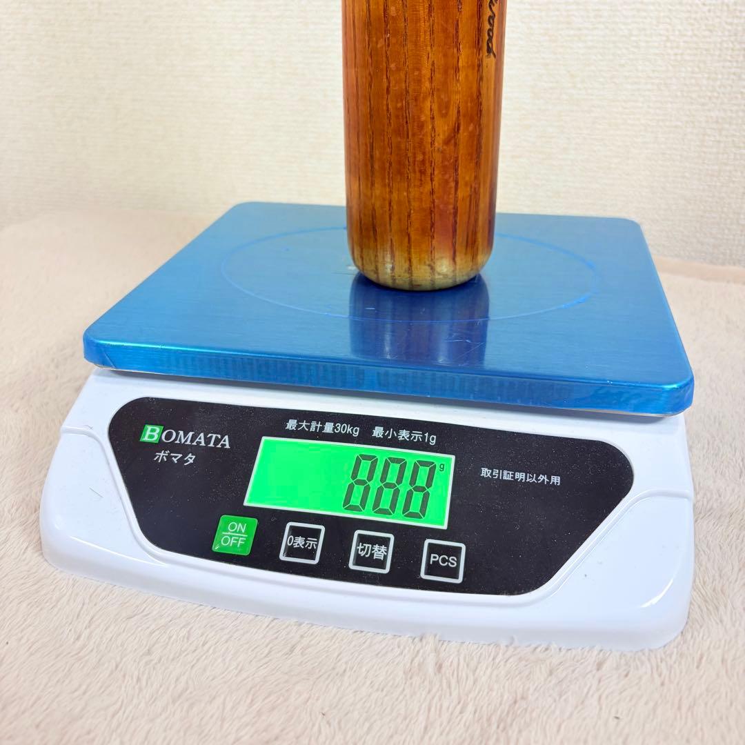 【希少品】ジュンイシイ　圧縮バット　硬式用　木製　85cm 888g 極美品