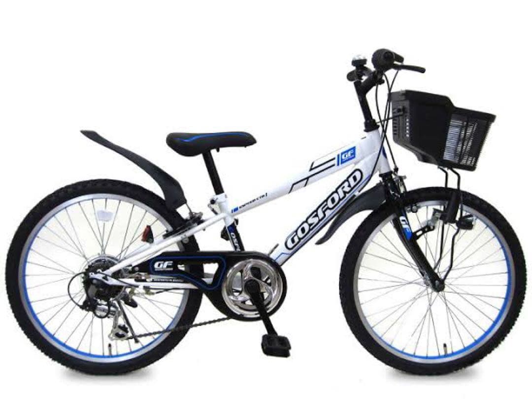 子供用自転車　22インチ　GOSFORD ジュニア　キッズ　ホワイト　奈良県