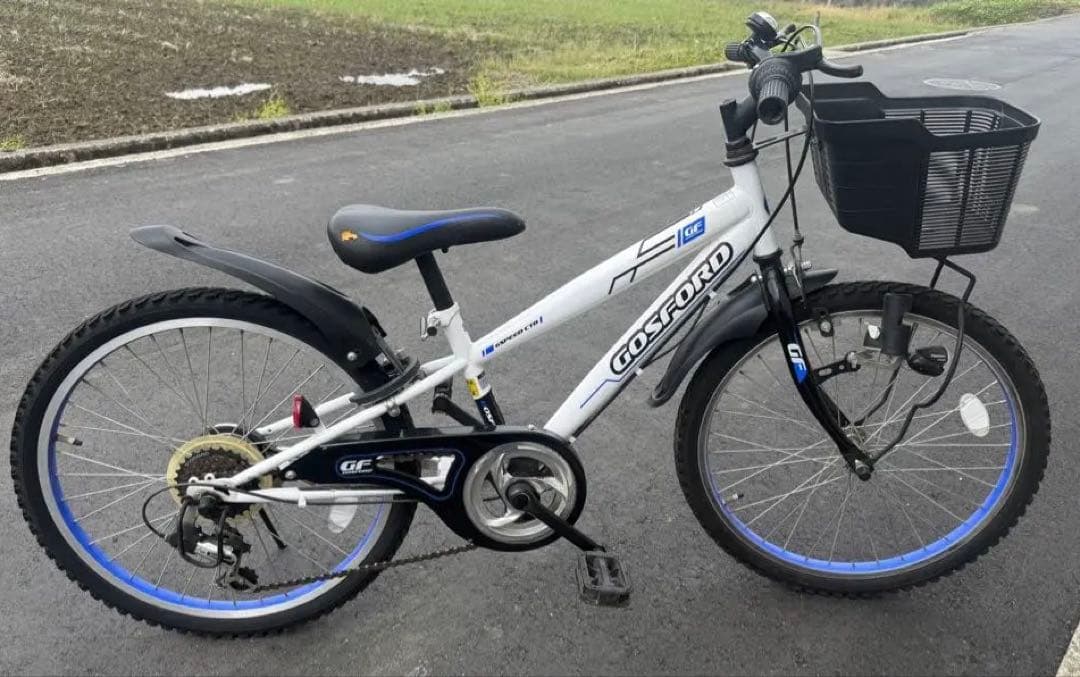 子供用自転車　22インチ　GOSFORD ジュニア　キッズ　ホワイト　奈良県
