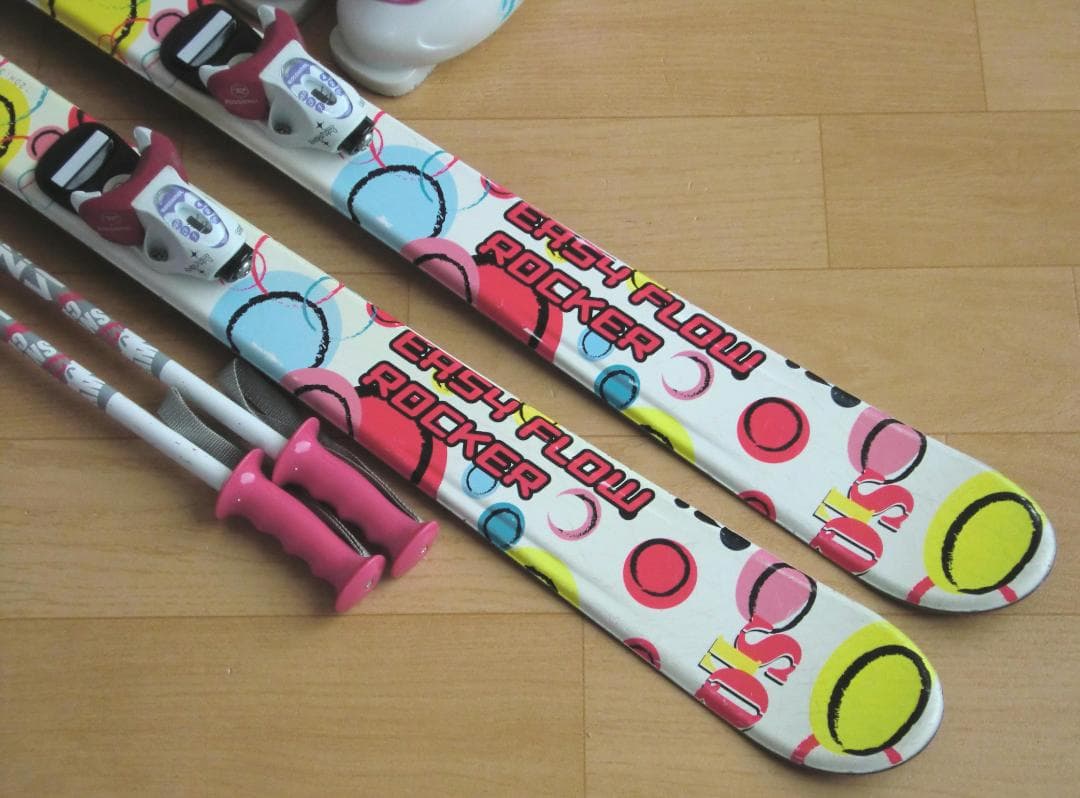 ■■送料無料■SLQ＋Hart■子供用スキーセット■板120靴22■WAX済■■