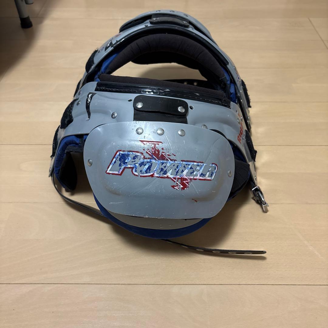 Riddell Power ショルダーパッド グレー/ブルー