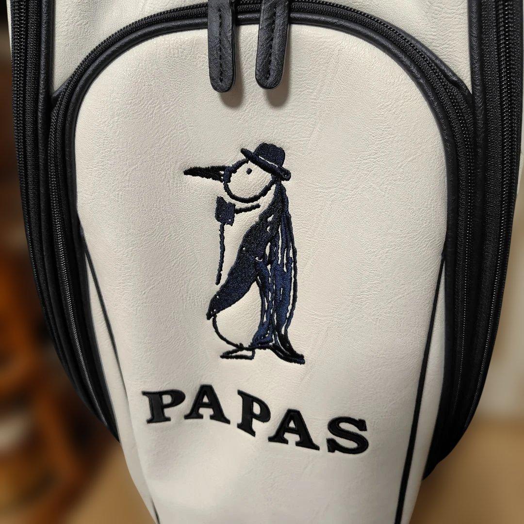 PAPAS PLUS ゴルフバッグ ホワイト