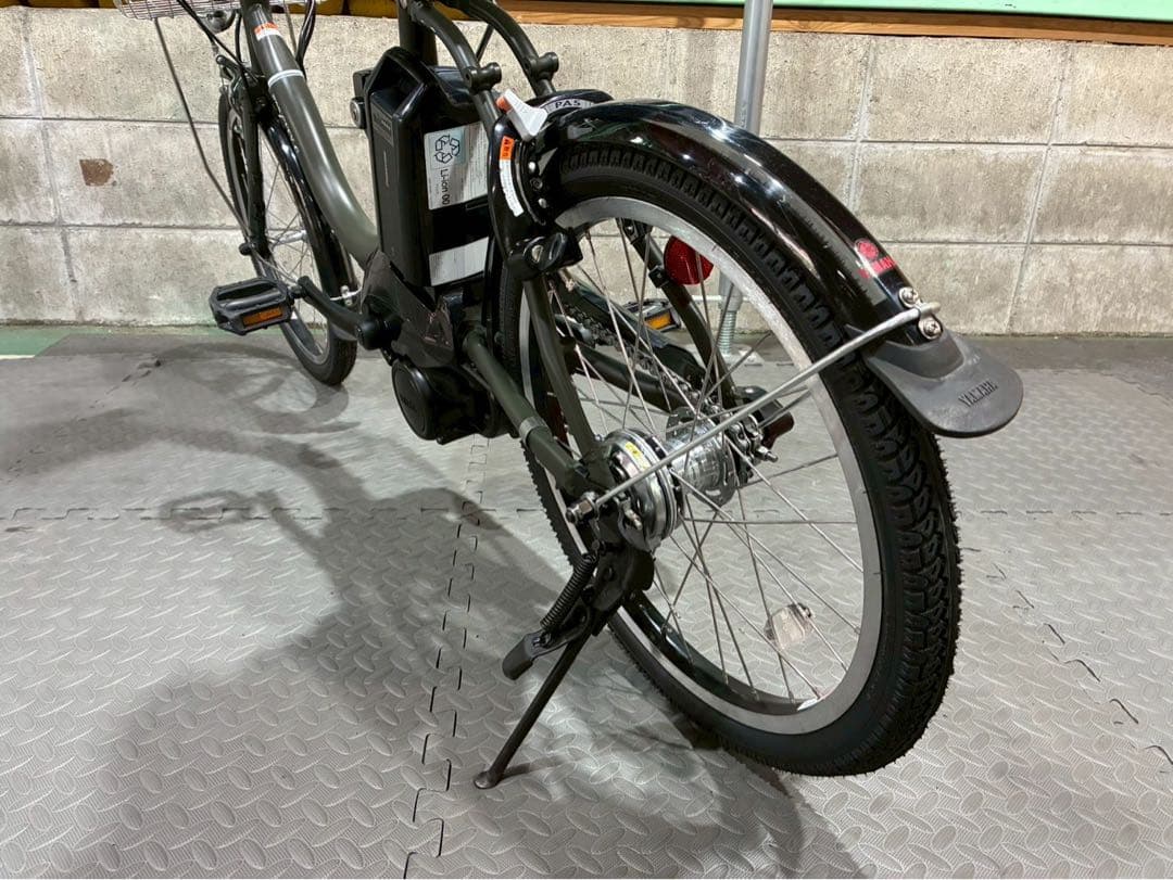 №8612電動自転車ヤマハ　パスシティーC 20インチ✨人気のカーキ✨