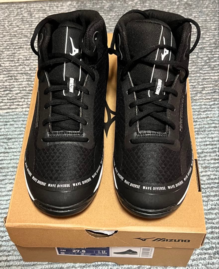 Mizuno ウェーブダイバーズ 27.5cm ブラック〈新同品〉