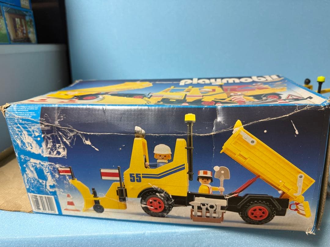 プレイモービルplaymobil3454工事車両ブルドーザー ダンプカー 激レア