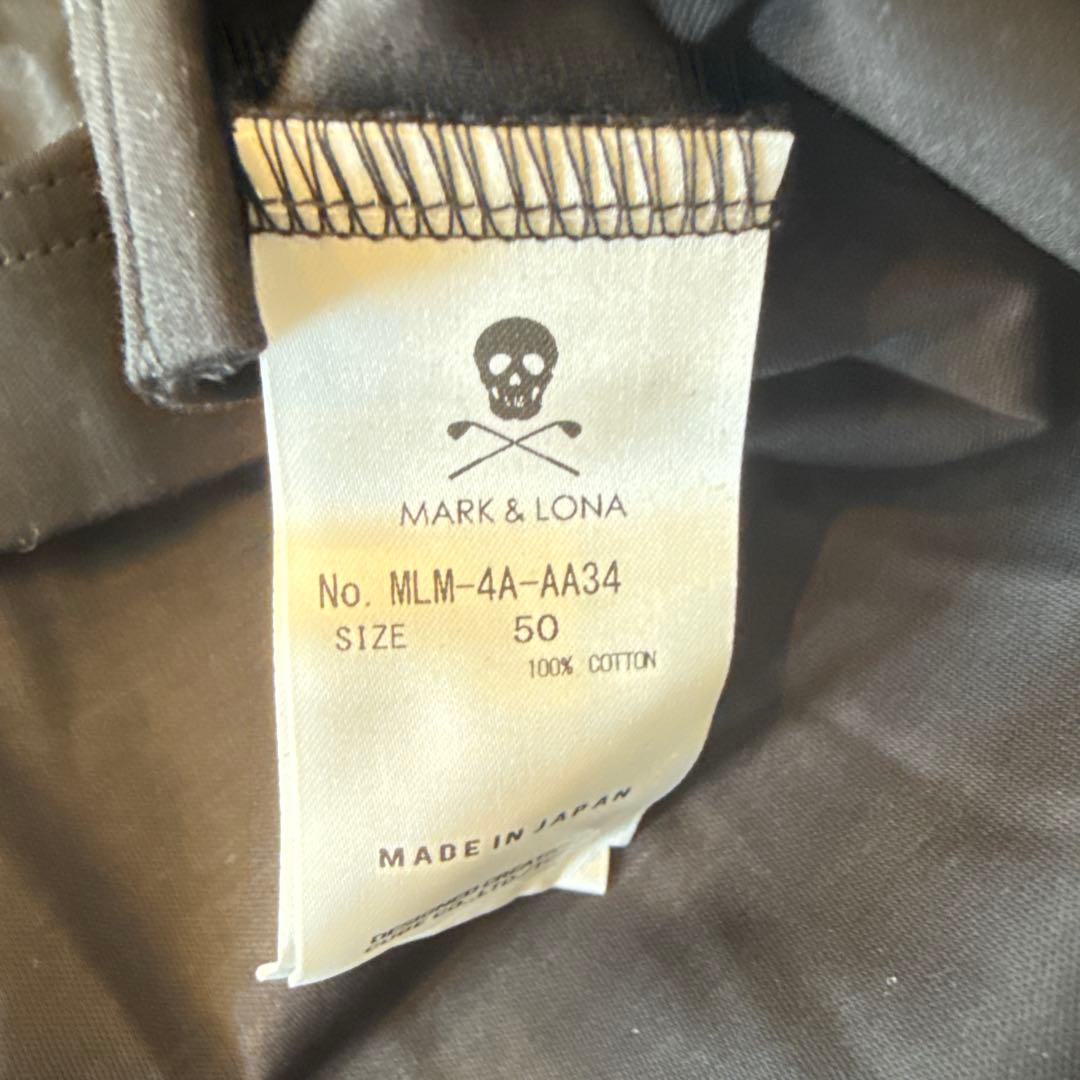 MARK&LONA モックネック半袖シャツ　50