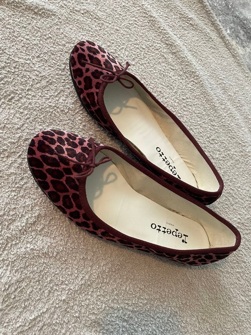 Repetto レオパード柄 バレエシューズ 箱付き
