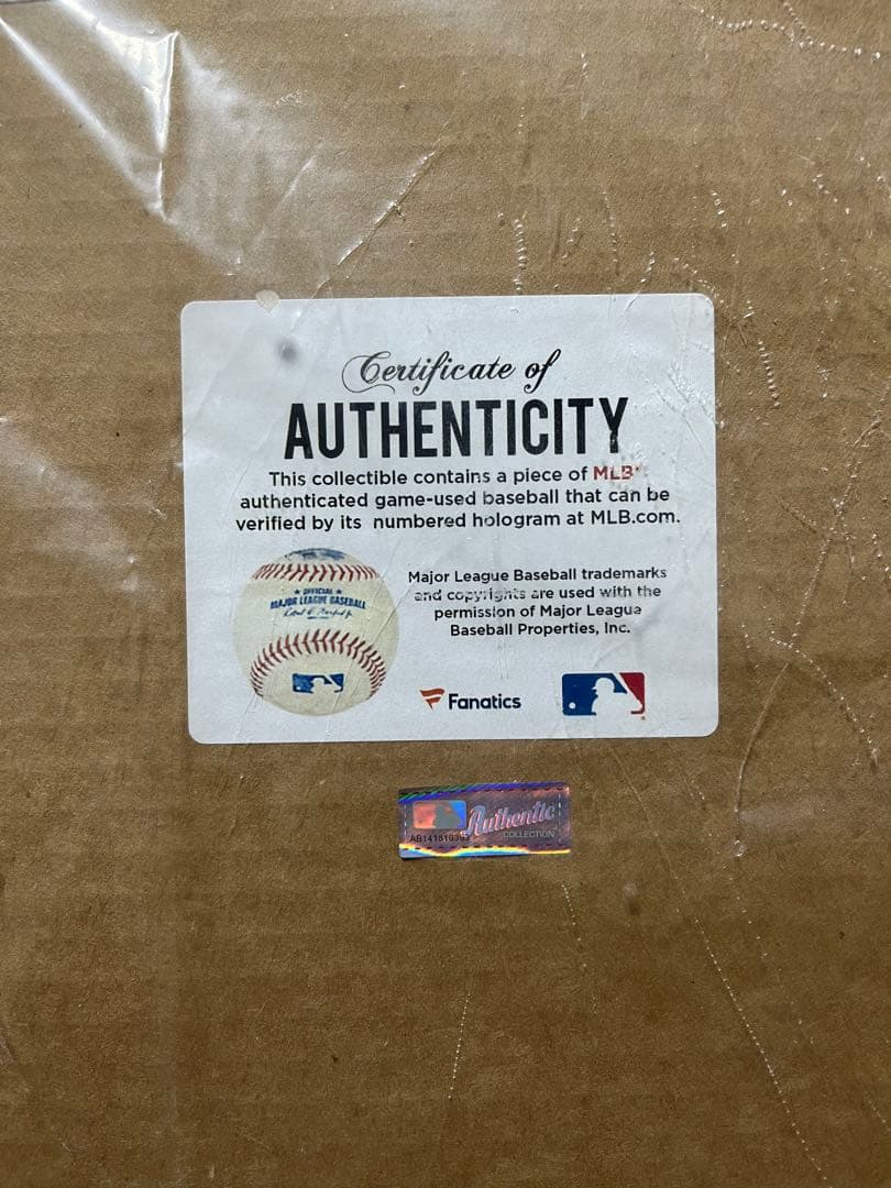 大谷翔平選手 2021 MVP フォトミント ボールプラーク入り