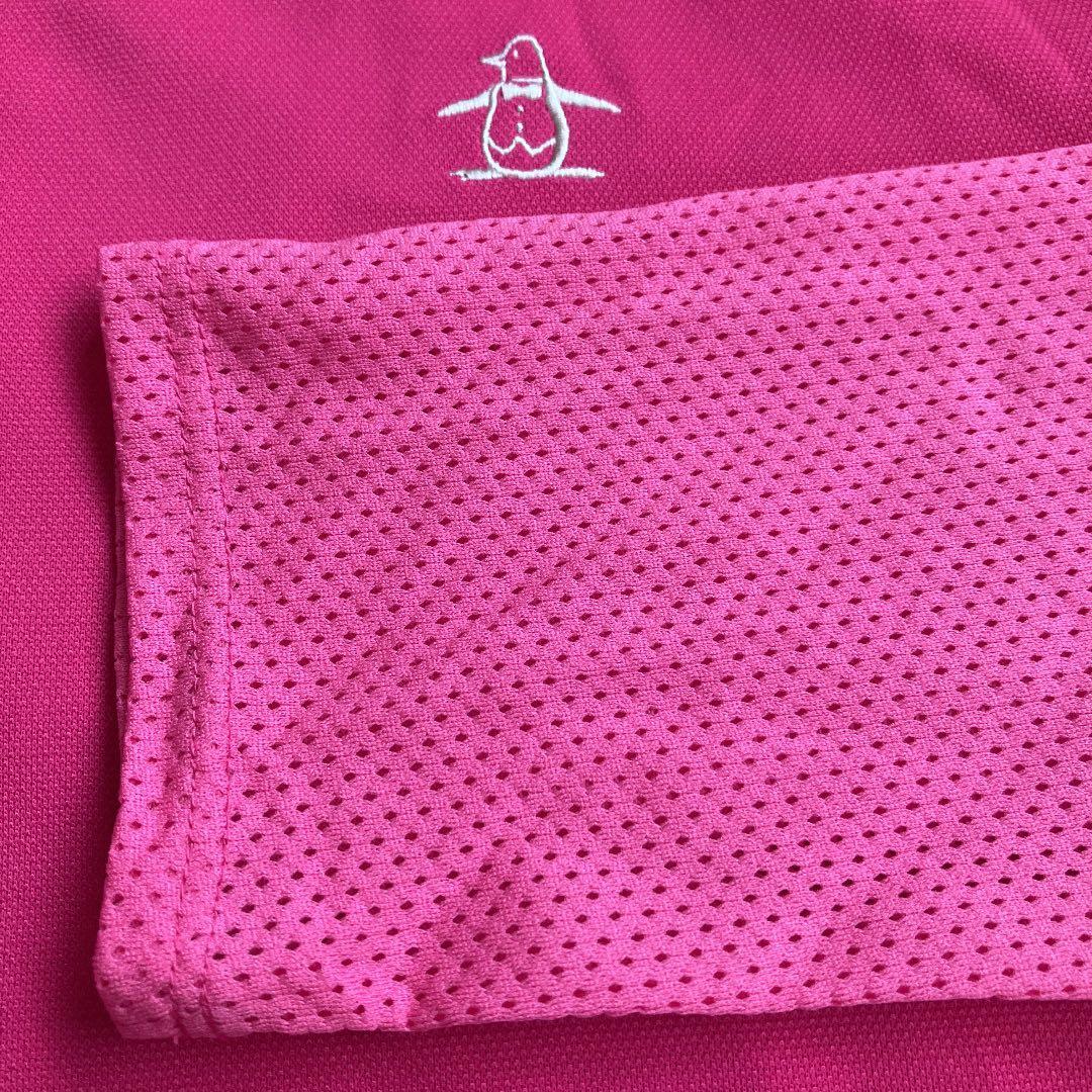 【未着用】Munsingwearレディースメッシュ長袖ポロシャツ M タグ付き