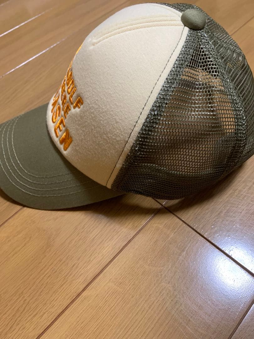 ロサーセン メンズ ロゴ刺繍 メッシュ キャップ ベージュ ゴルフ