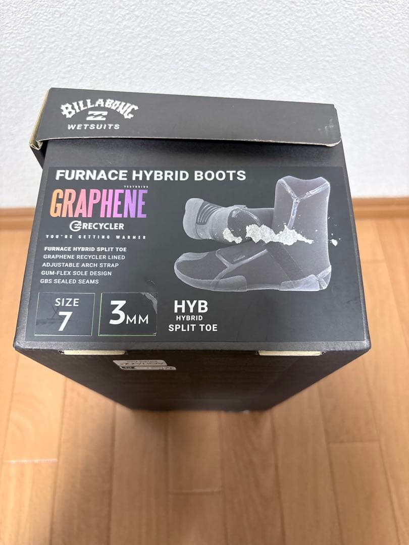 【新品】ビラボン 3mm US7 サーフブーツ