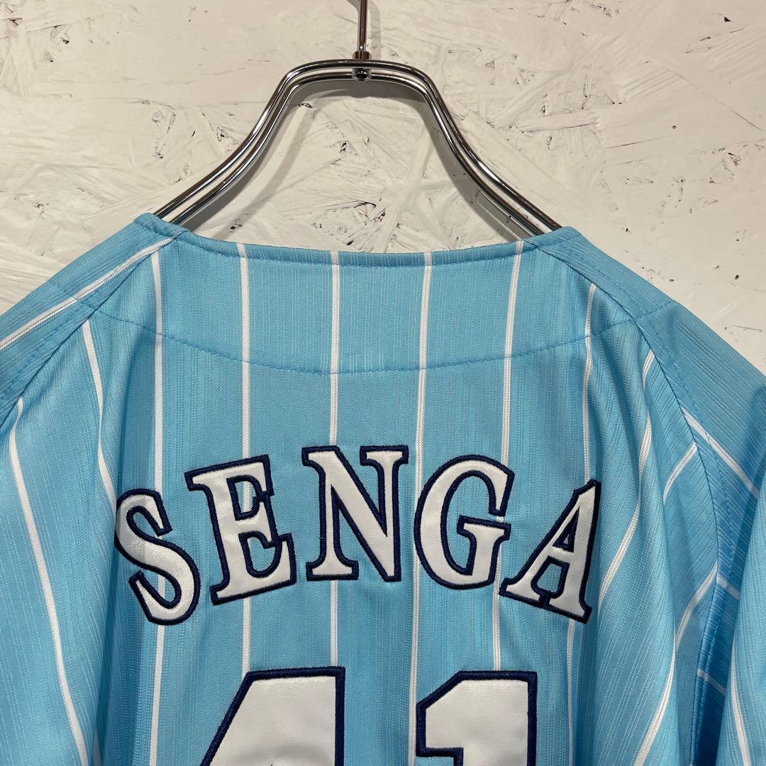 【Majestic】千賀 41 SENGA ソフトバンクホークス　ユニフォームL