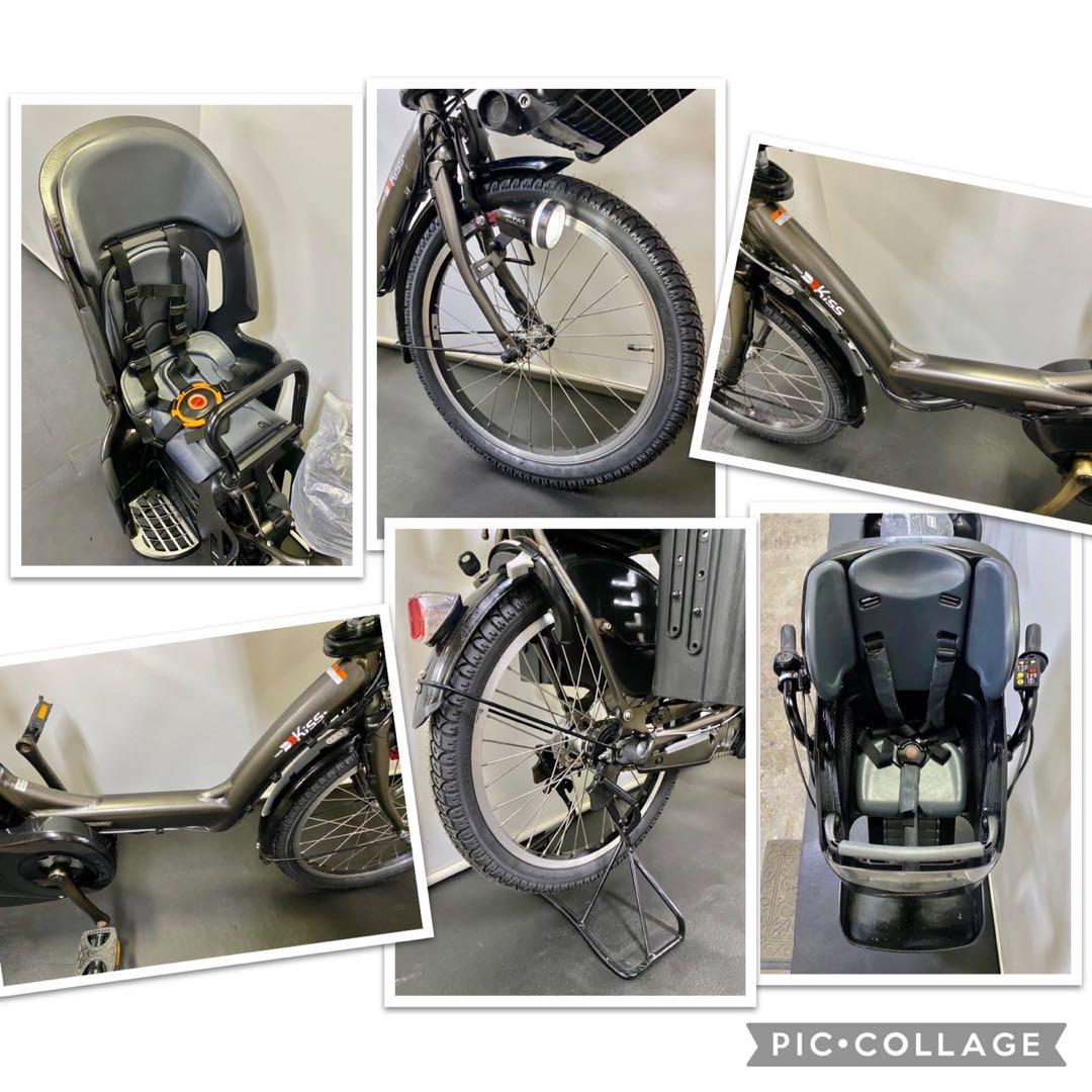 1年保証 ヤマハ　パスキッス　20インチ　子供乗せ　グレー色　電動アシスト自転車