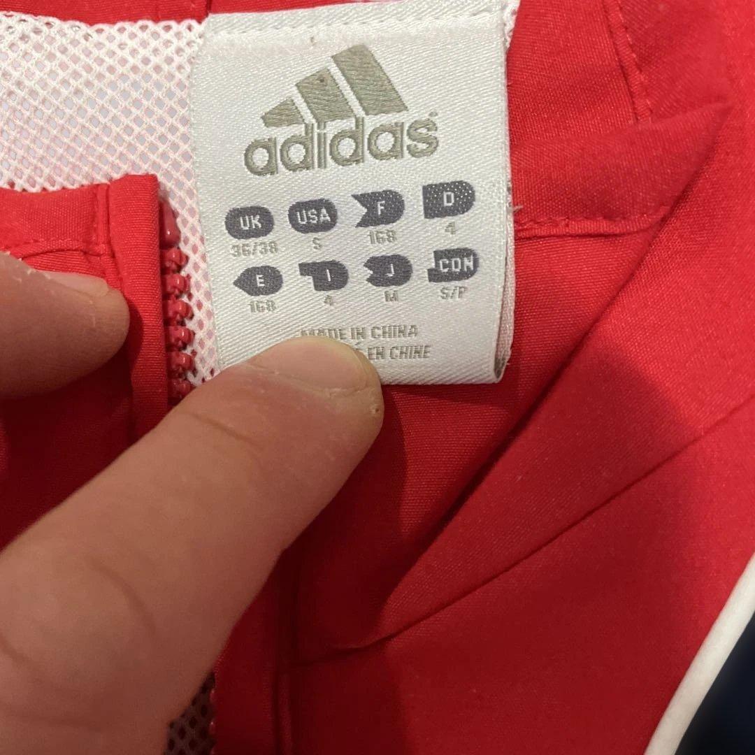 adidas フランス代表ジャージ上下セット 赤/紺 Mサイズ