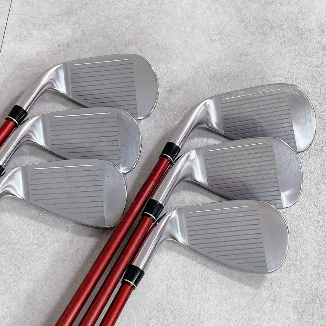 T804 PRGR ゴルフクラブ レディース フルセット 赤 ユーティリティ
