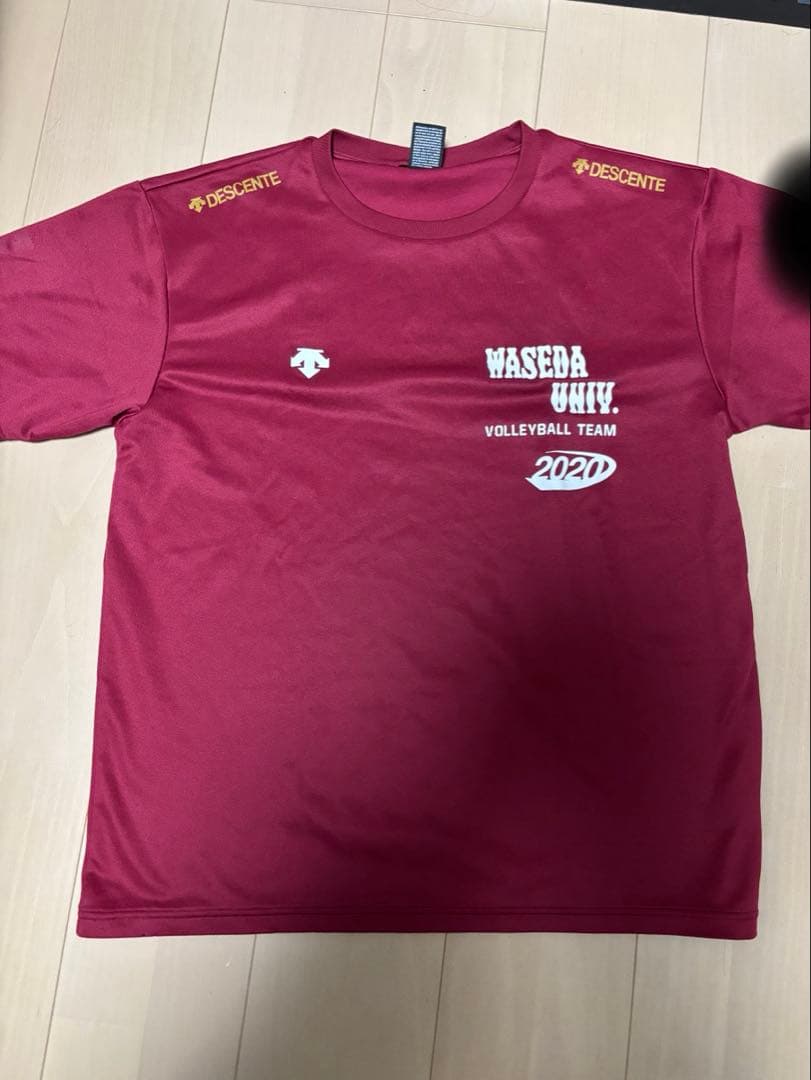 DESCENTE 早稲田大学バレーボール Tシャツ