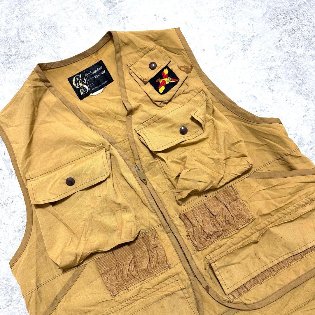 60'S コロンビア Columbia 黒タグ ハンティングベスト