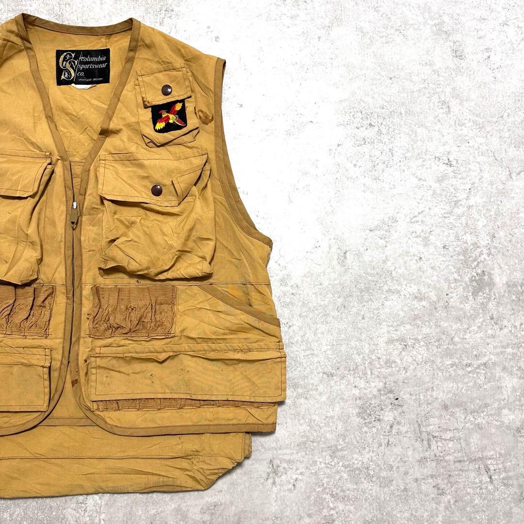 60'S コロンビア Columbia 黒タグ ハンティングベスト