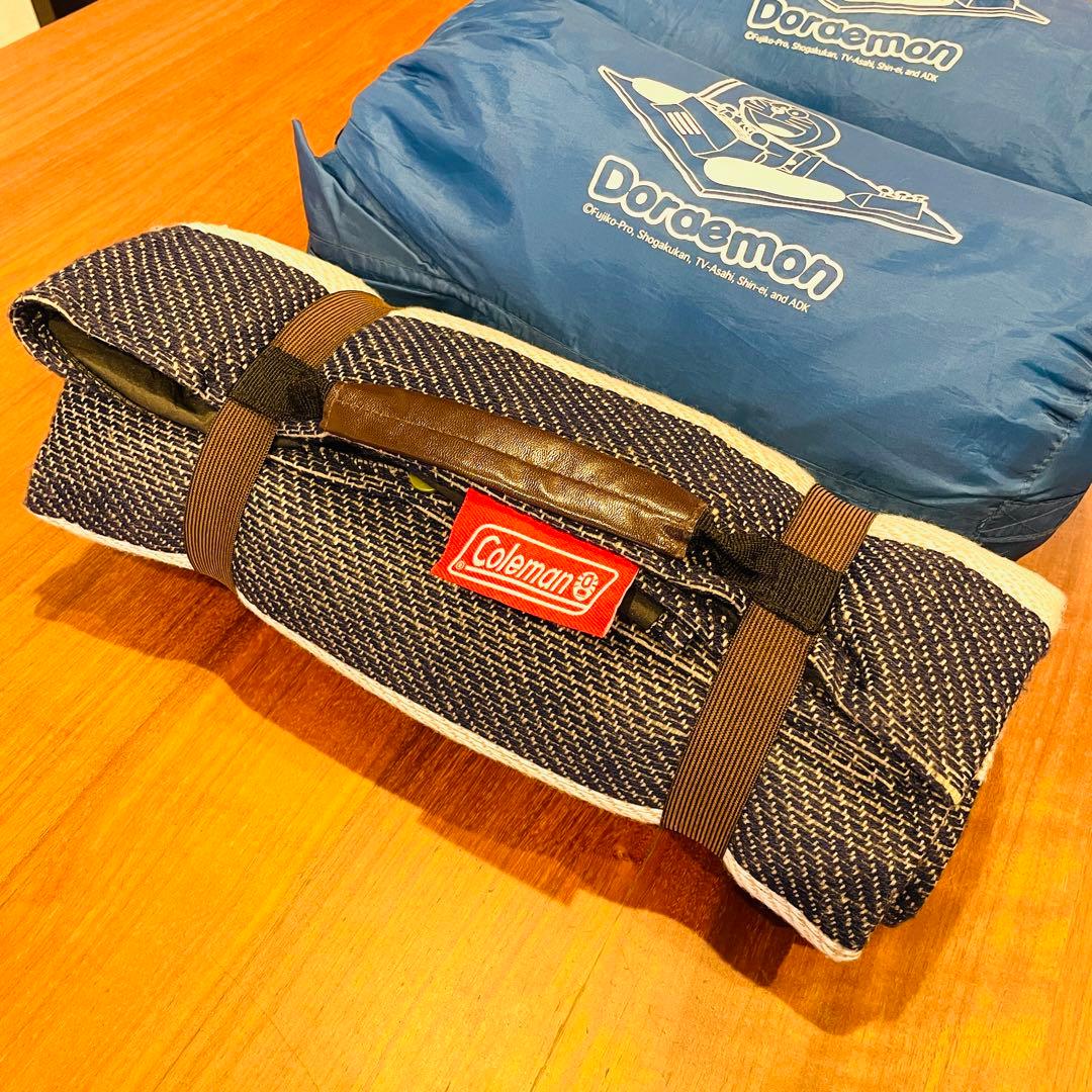 ◆Coleman◆コールマン◆寝袋◆ドラえもん◆2個セット+レジャーシート◆