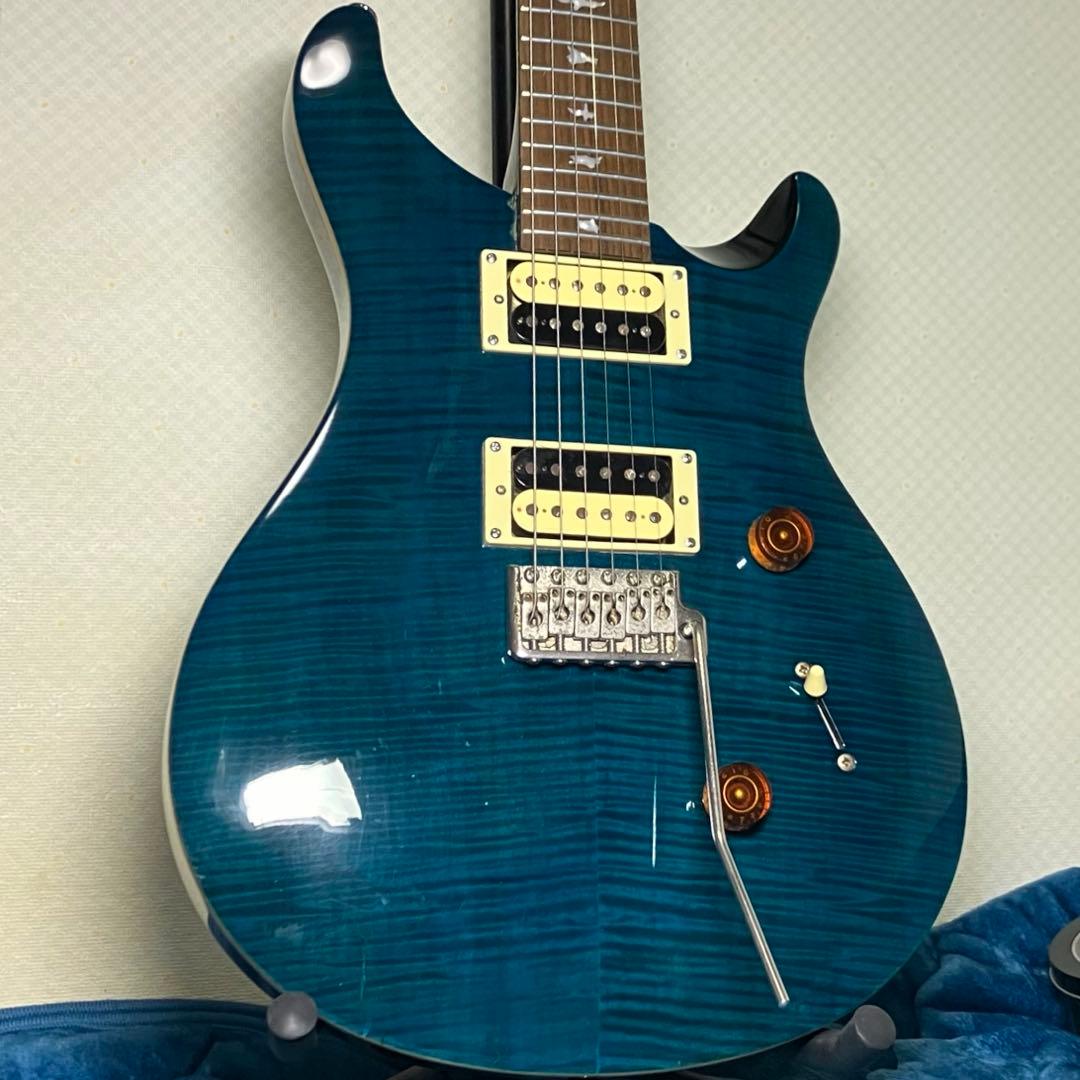 ネック修復歴有 PRS SE custom 24 Blue Matteo