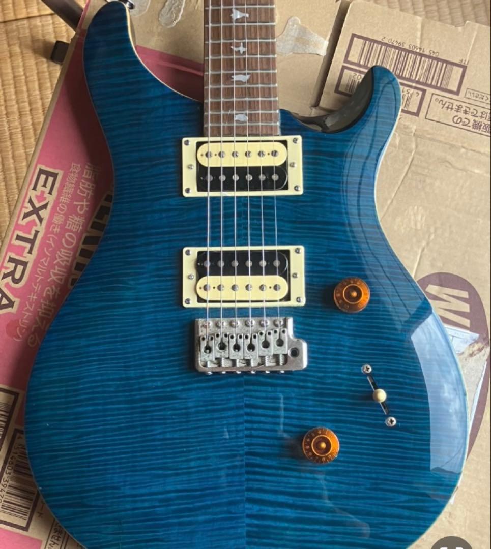 ネック修復歴有 PRS SE custom 24 Blue Matteo