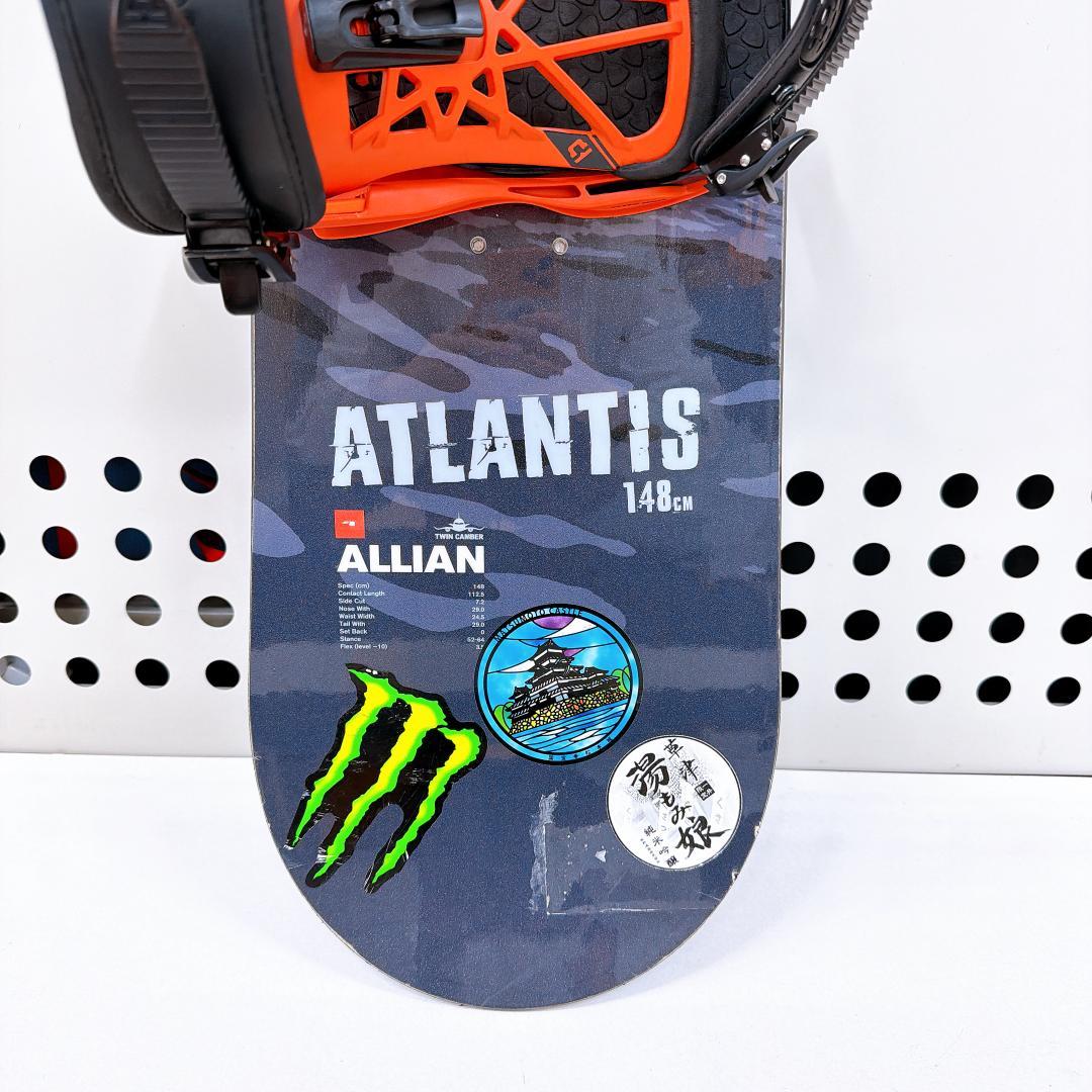 良品　ALLIAN ATLANTIS union ビンディング付　スノボー
