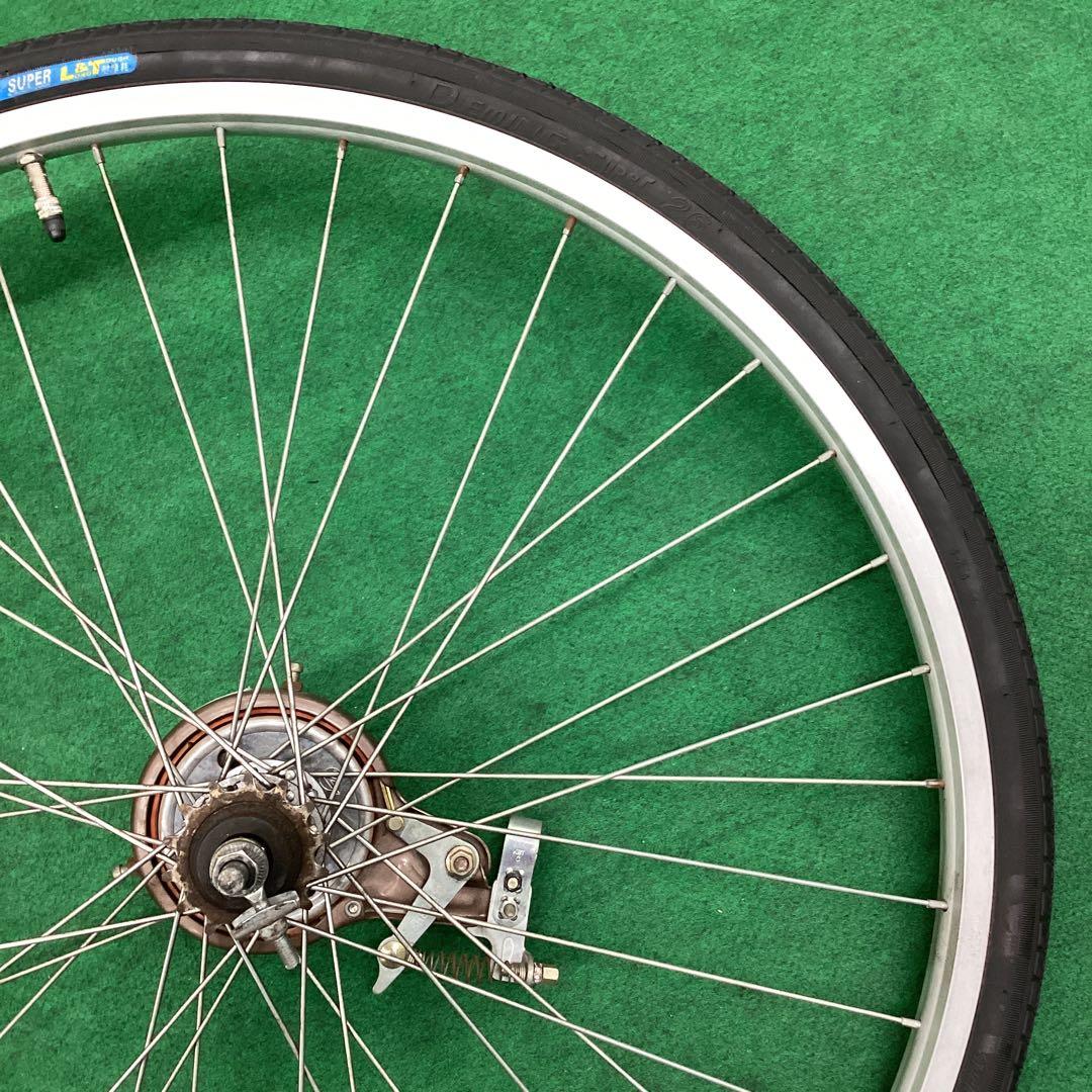 アルミリム　後輪 26x1-3/8 タイヤ付 14t 26インチ　シングル