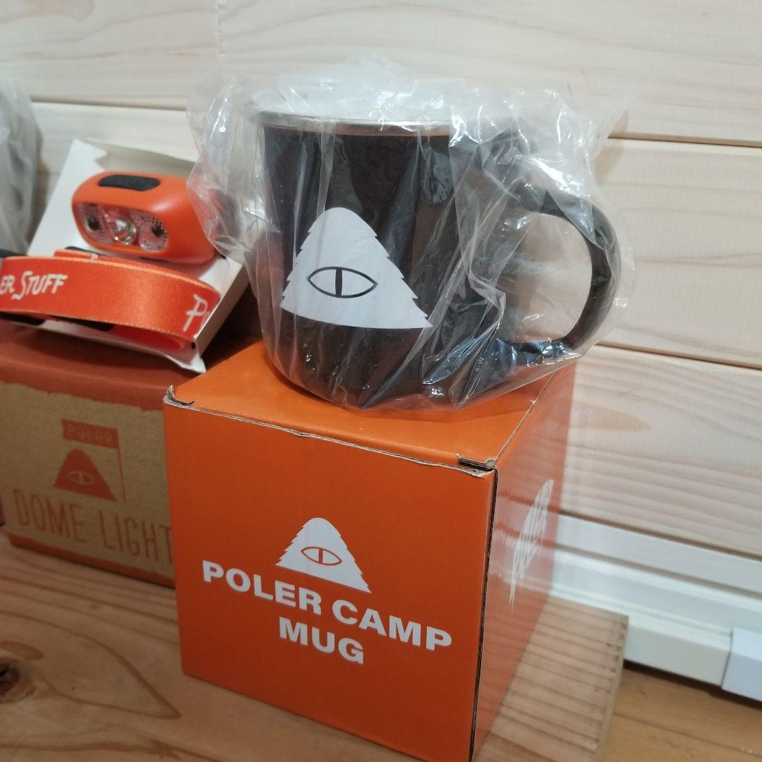 新品未使用　POLER ポーラー　マグカップ　ヘッドライト　セット　キャンプ