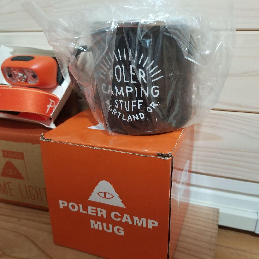 新品未使用　POLER ポーラー　マグカップ　ヘッドライト　セット　キャンプ