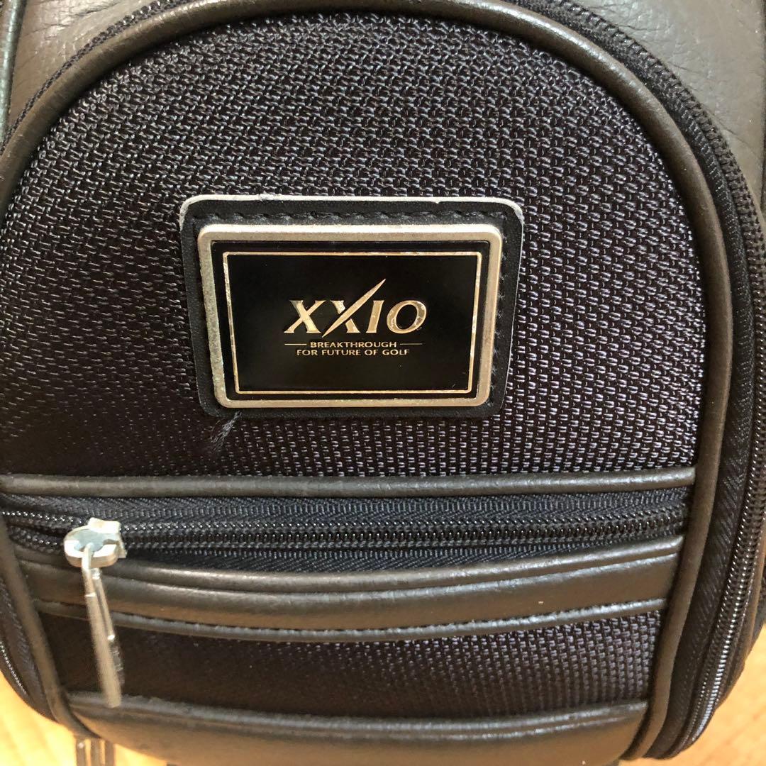 ゼクシオ XXIO キャディバッグ ブラック ダークブラウン フード付き
