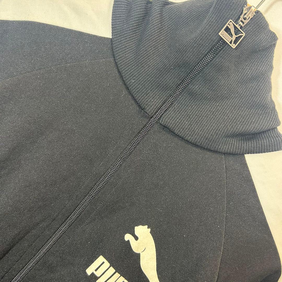 美品　PUMA トラックジャケット ブラック M 古着 ジャージ