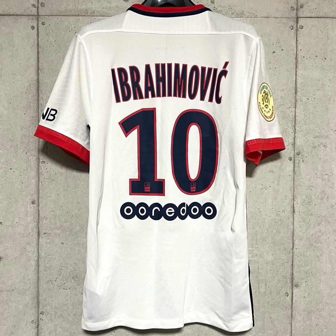 【極美品！】14/15 PSG ♯10イブラヒモヴィッチ【Mサイズ相当】アウェイ