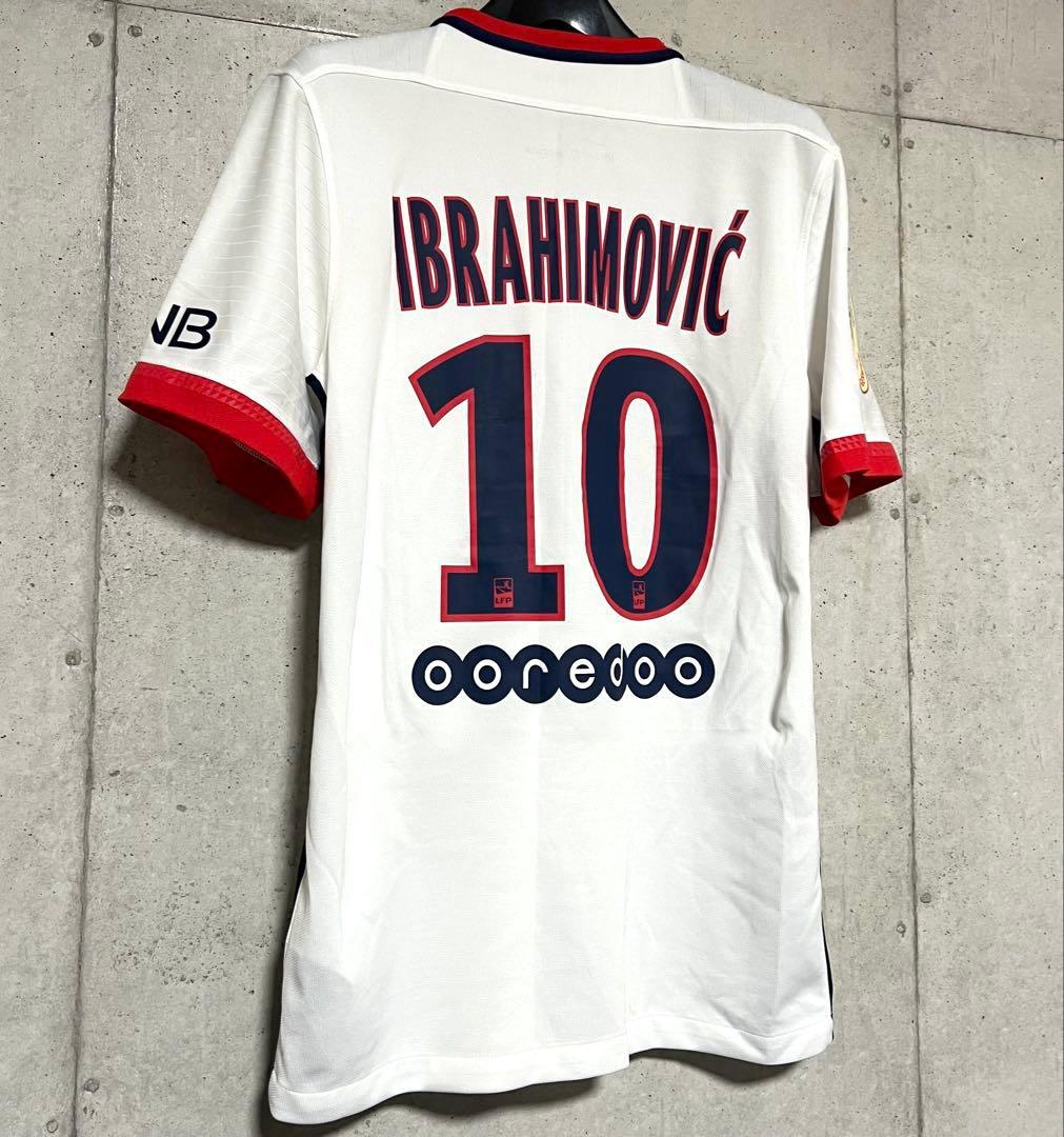 【極美品！】14/15 PSG ♯10イブラヒモヴィッチ【Mサイズ相当】アウェイ