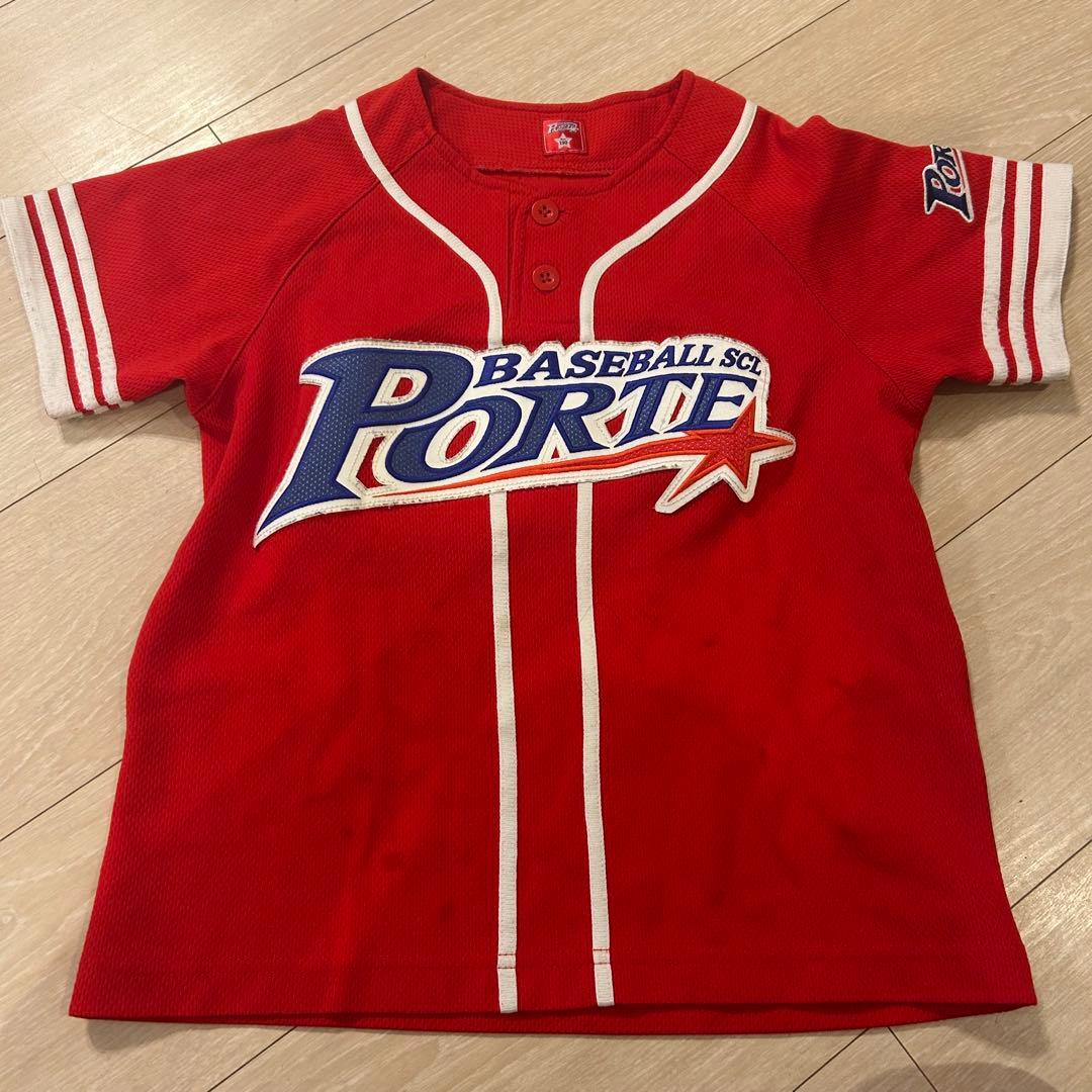 Porte 赤 ユニフォーム 練習着 130サイズ