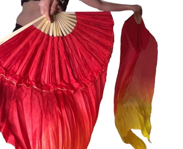 ベリーダンスファンベールクロップド ワイド ベリーダンスfan veil