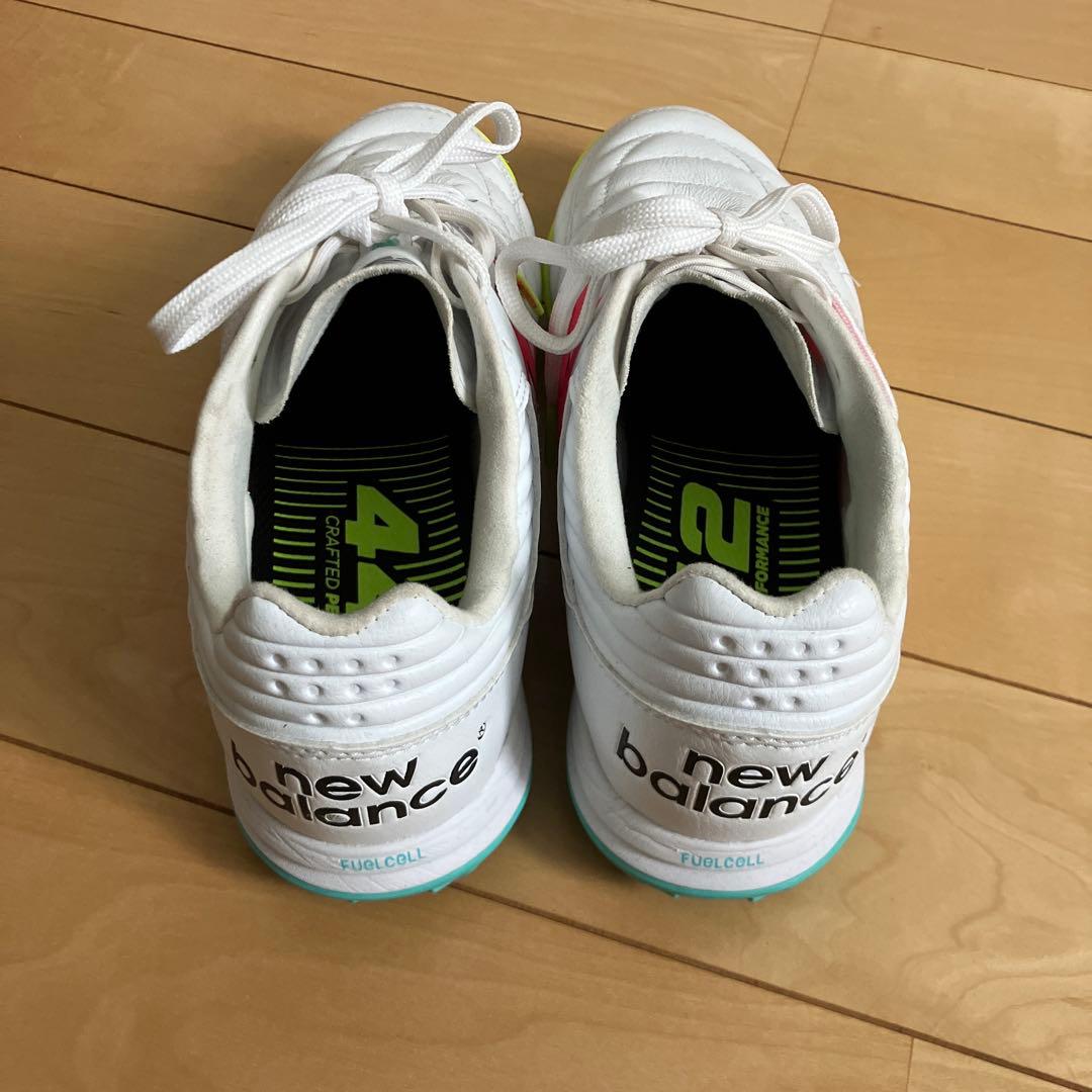 New Balance サッカーシューズ ホワイト/ピンク