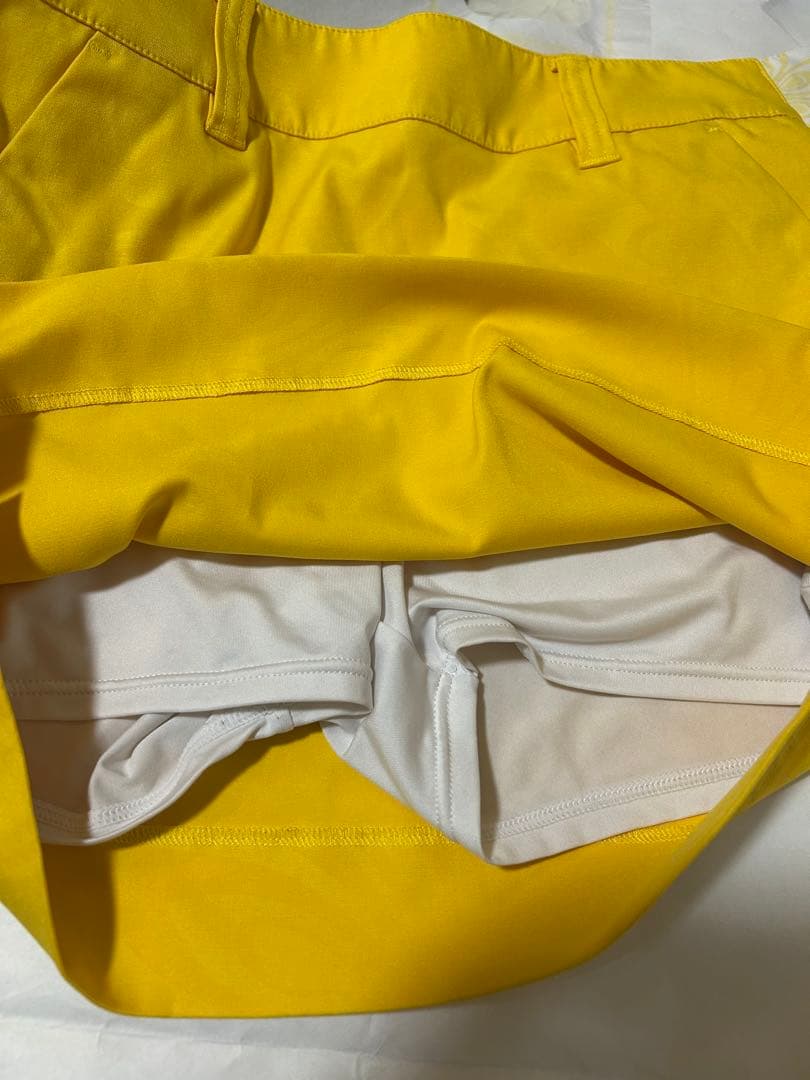 LOUDMOUTH ラウドマウス　ストレッチツイル エンボススカート イエローS