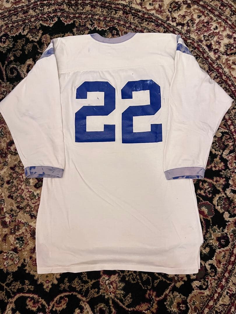 60s Hanesport ヴィンテージ フットボールTシャツ 22 希少袖丈