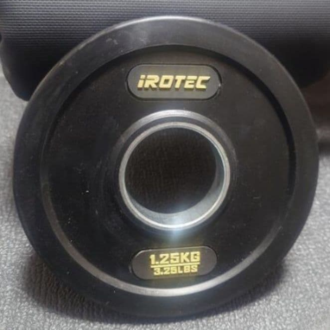 iROTECオリンピックラバープレート4枚セット2.5kg1.25kg 筋トレ
