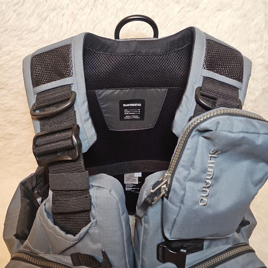 (SHIMANO) アクトゲームベスト VF-274W ストームグレー Mサイズ