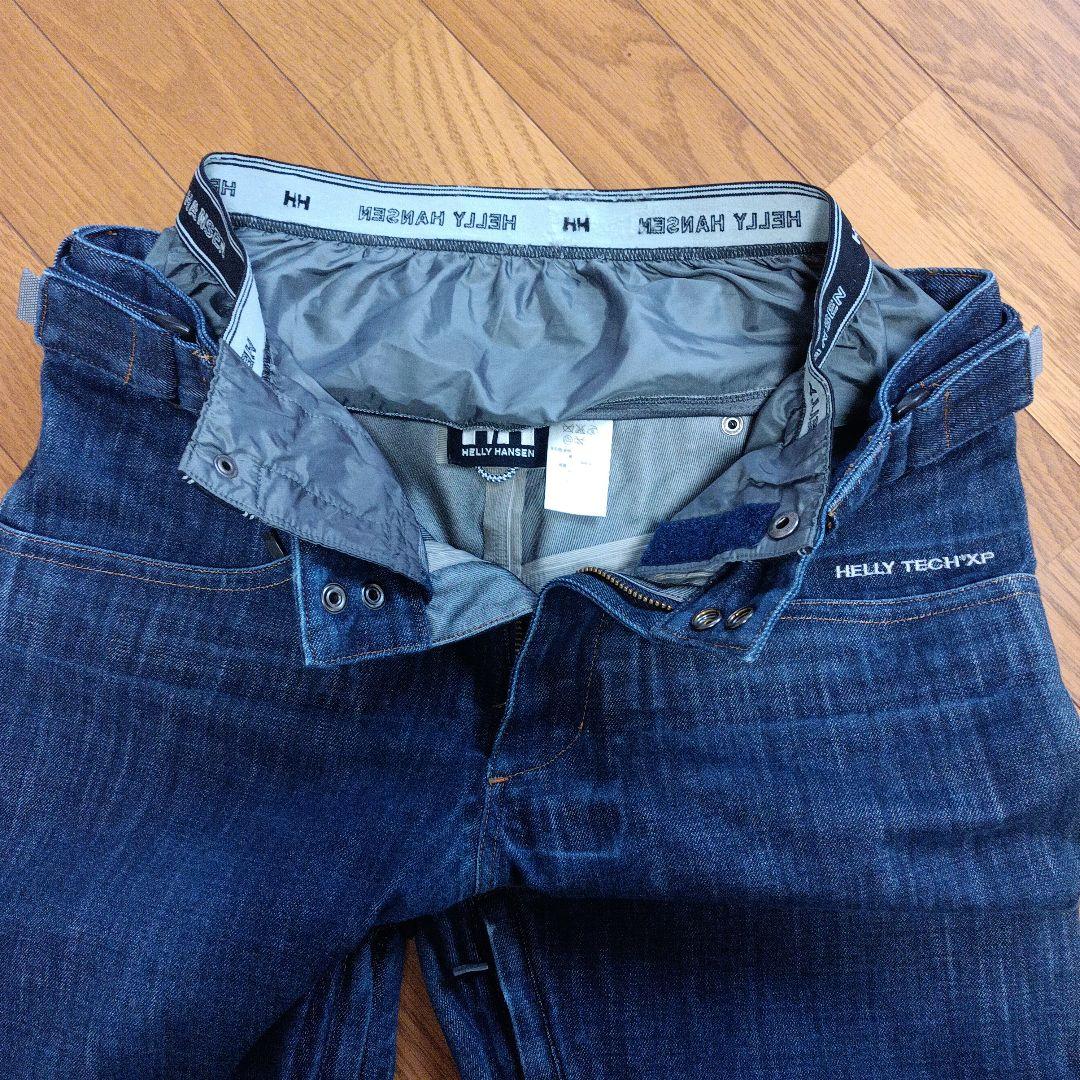 【希少・美品】ヘリーハンセン　スノボーウェア　デニム　パンツ