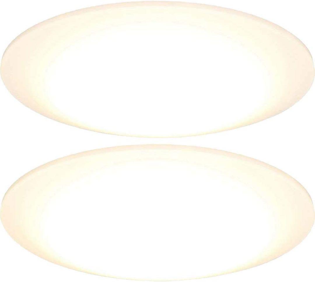 【2個セット】LEDシーリングライト 10-12畳用　電球色