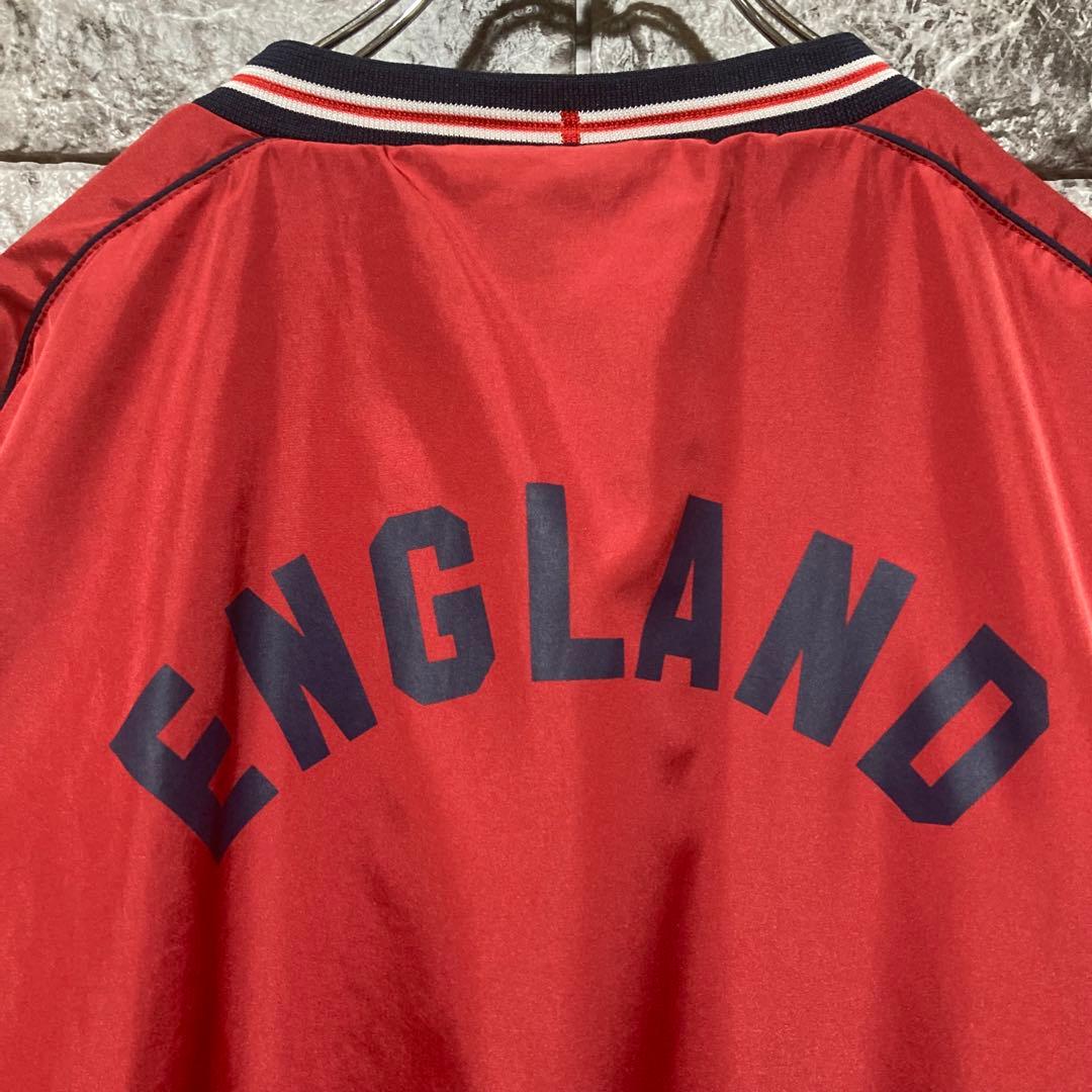 希少UMBRO x England プルオーバー ナイロンジャケット Vネック