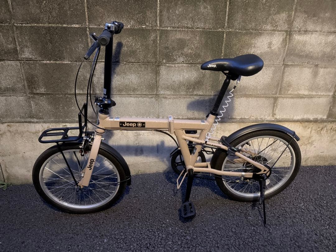 Jeep 折りたたみ自転車 ベージュ