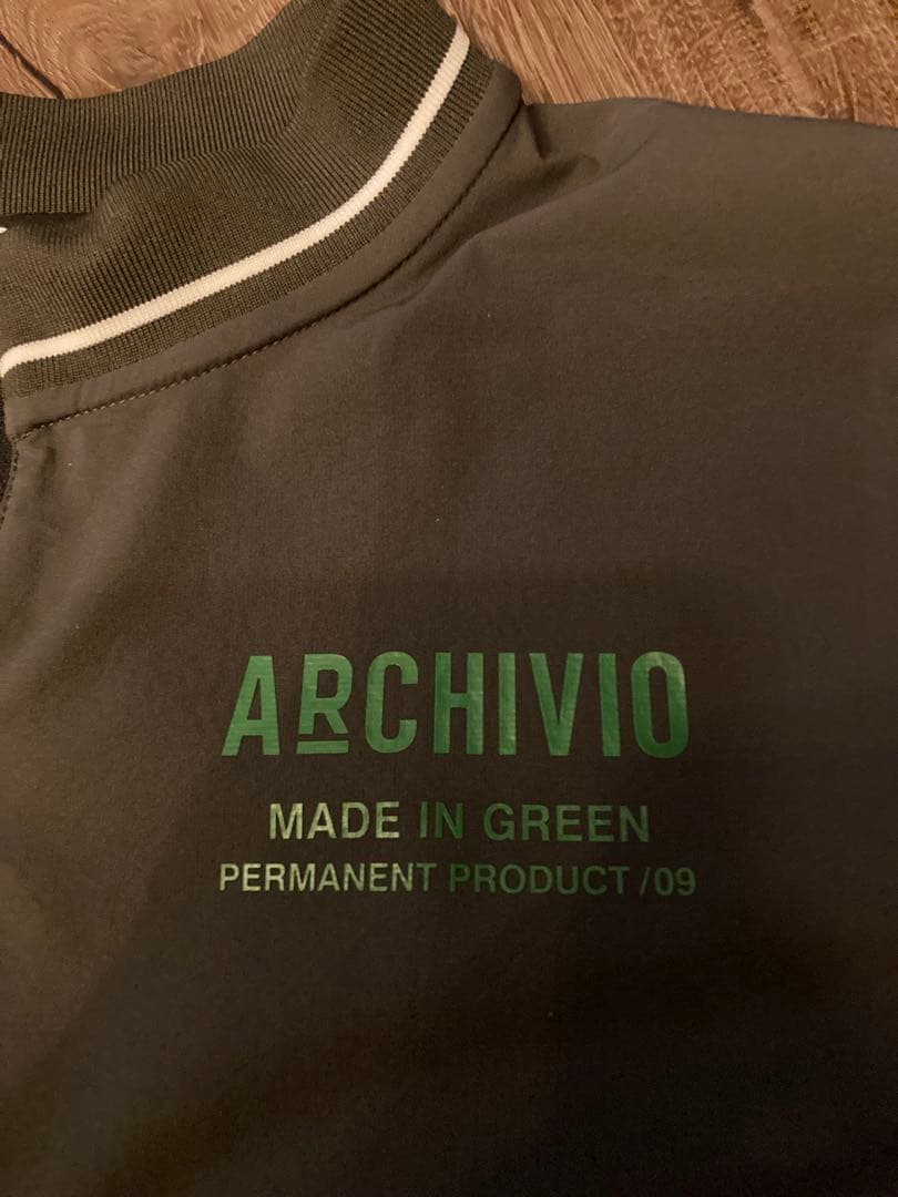 ARCHIVIO アルチビオ　ハーフジップリブ切替プルオーバー