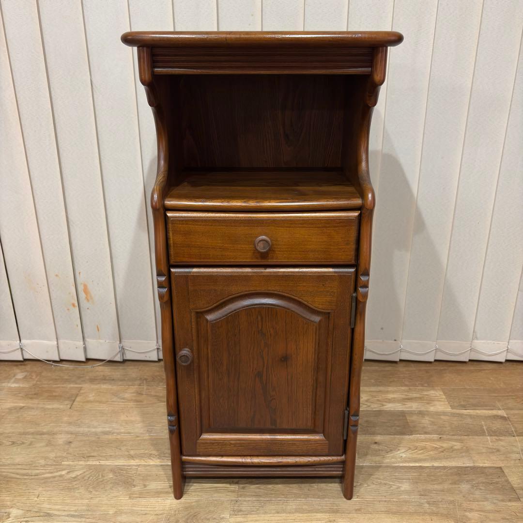 極美品 OLD karimoku オールド カリモク コロニアル 電話台 花台