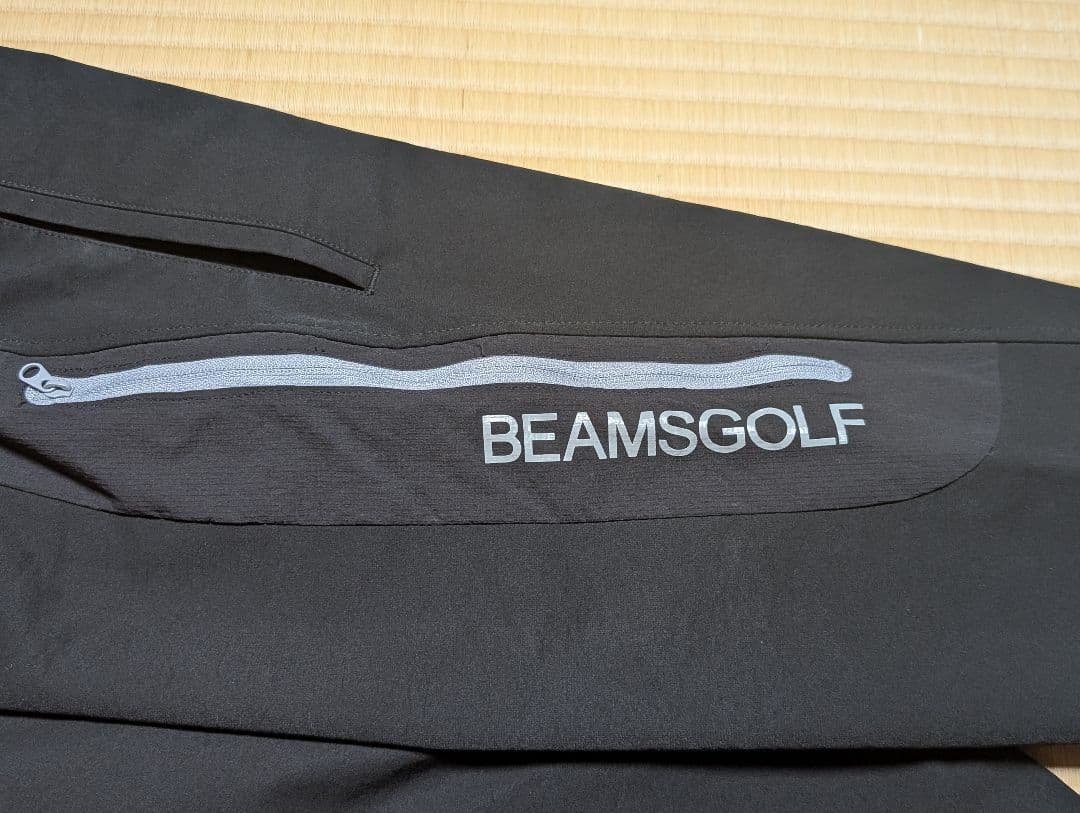 【わけねこ】BEAMS GOLF ロゴ ジップ ストレッチパンツ S サ