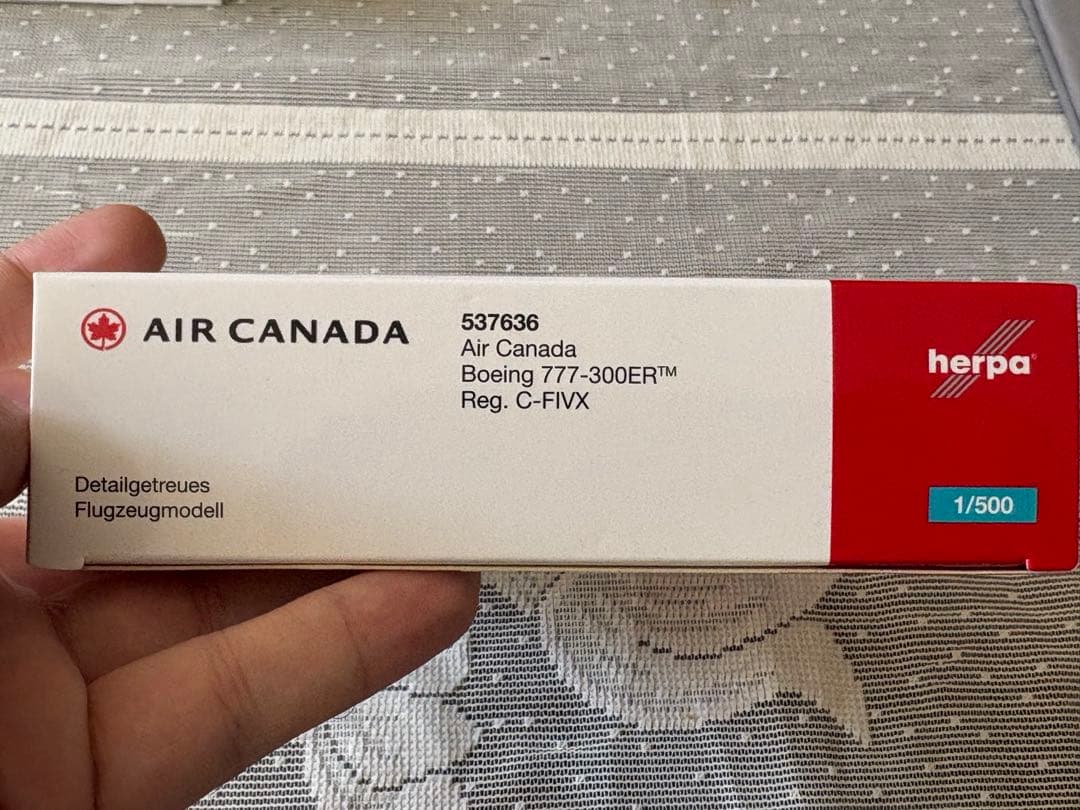 【Herpa】Air  エアカナダ777-300ER 1/500