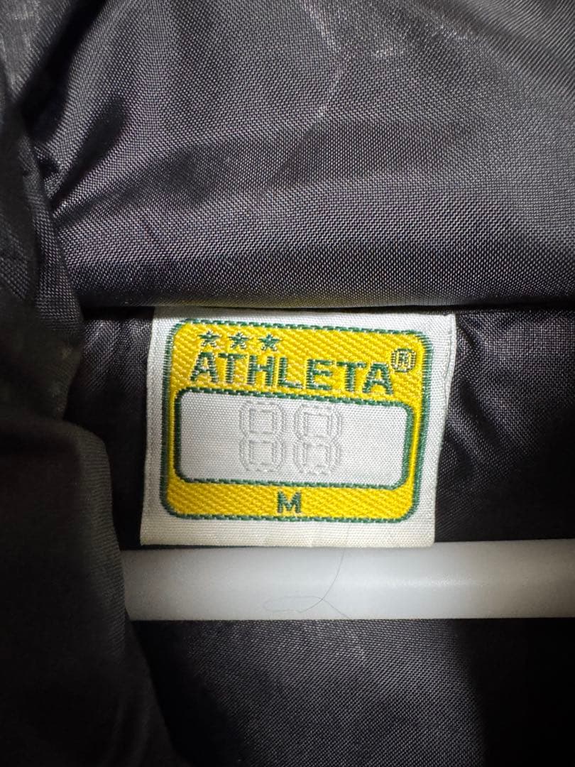 ATHLETA ブラック ベンチコート フード付き 《Mサイズ》